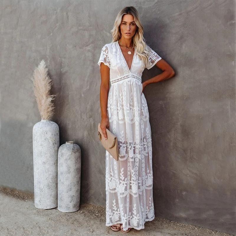 Stella™ | Maxi Kanten Ibiza Jurk