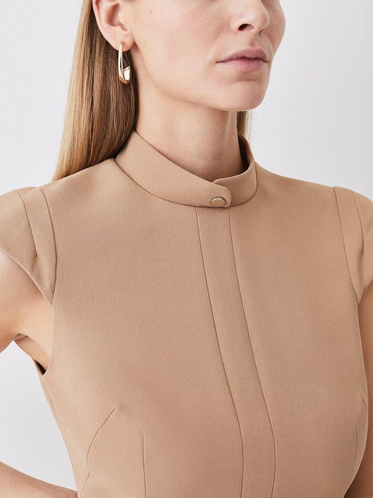 Stella™ | Militair Getailleerde Mini-jurk