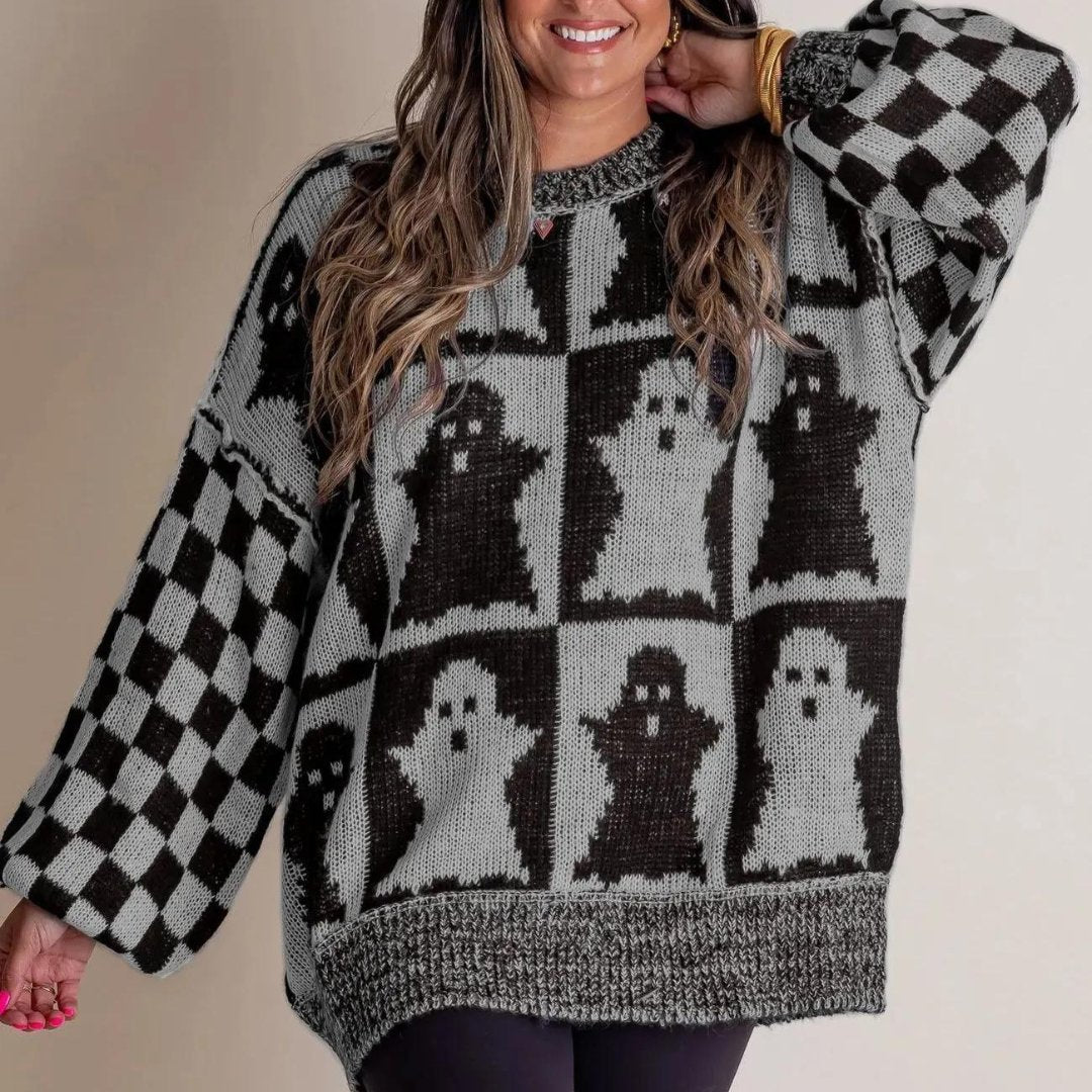 Stella™ | Comfy Sweater Met Halloween Print