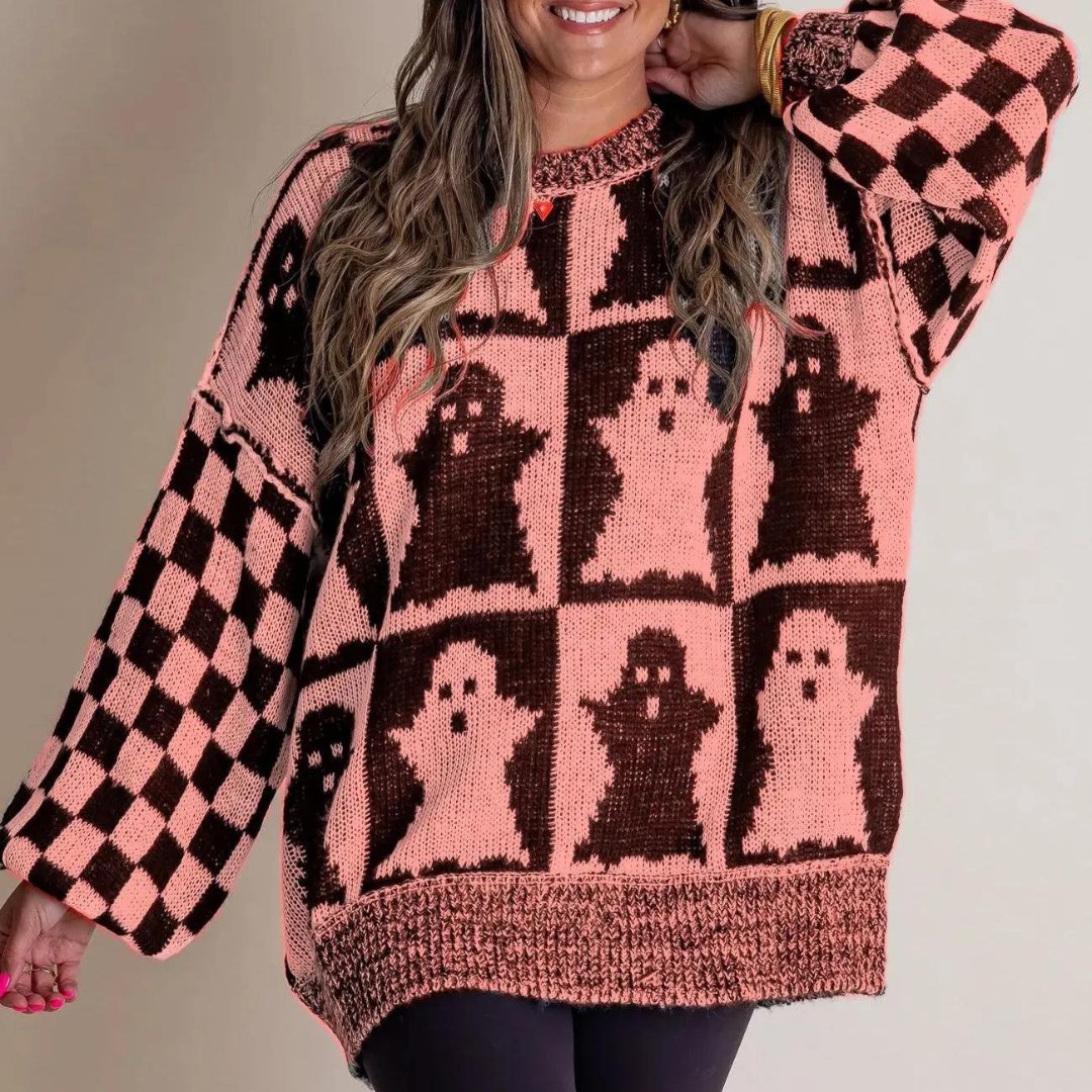 Stella™ | Comfy Sweater Met Halloween Print