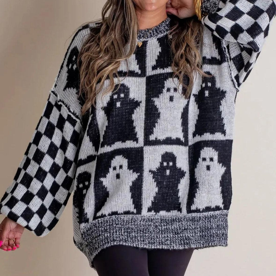 Stella™ | Comfy Sweater Met Halloween Print