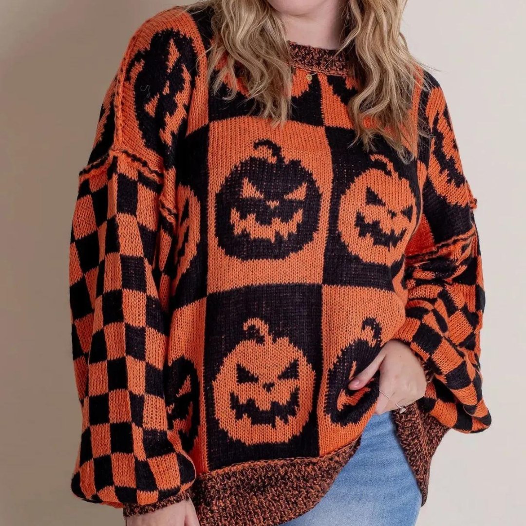 Stella™ | Comfy Sweater Met Halloween Print