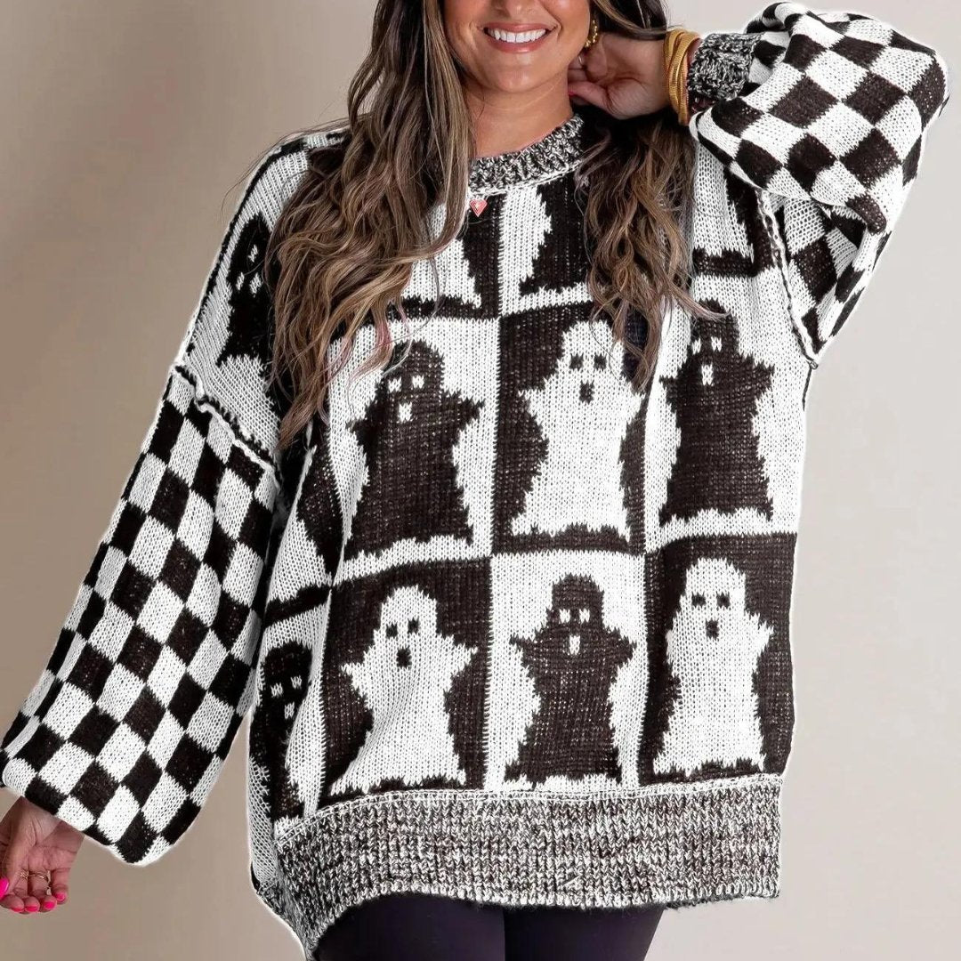 Stella™ | Comfy Sweater Met Halloween Print