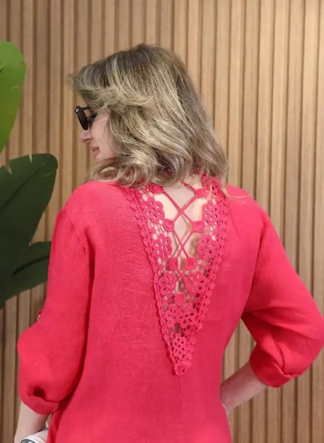 Stella™ | Linnen jurk