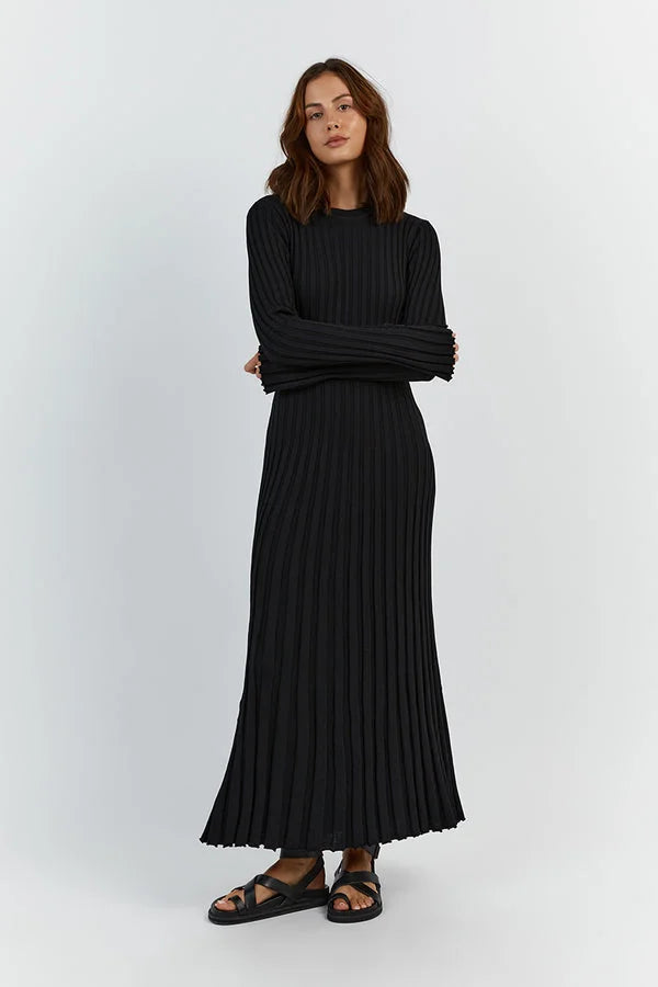 Stella™ | Gebreide-Midi Jurk