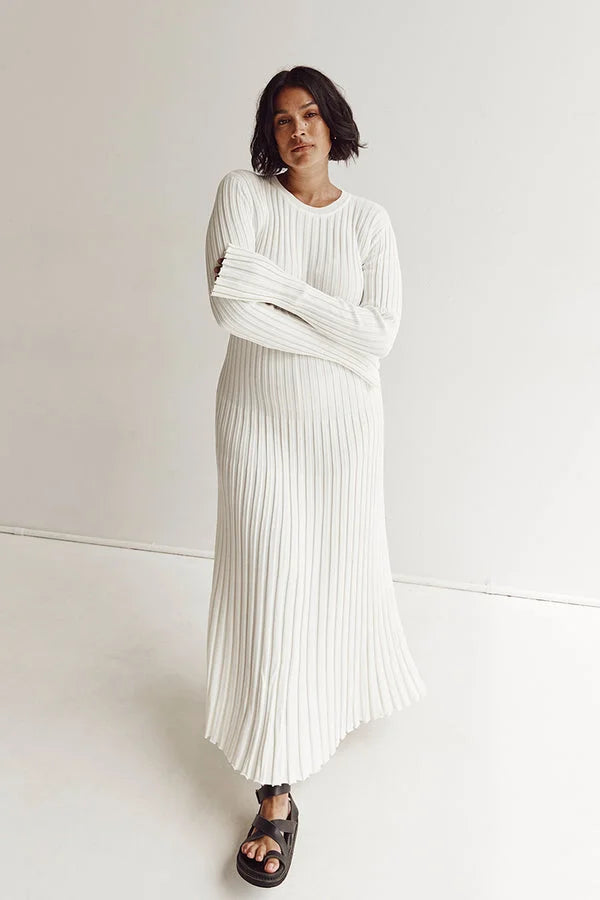Stella™ | Gebreide-Midi Jurk