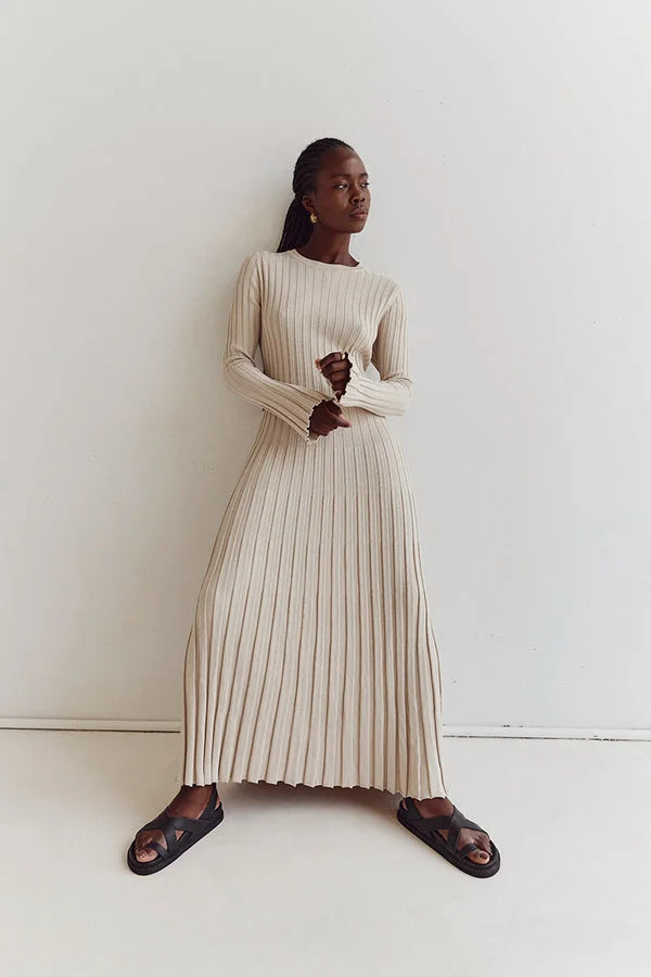 Stella™ | Gebreide-Midi Jurk