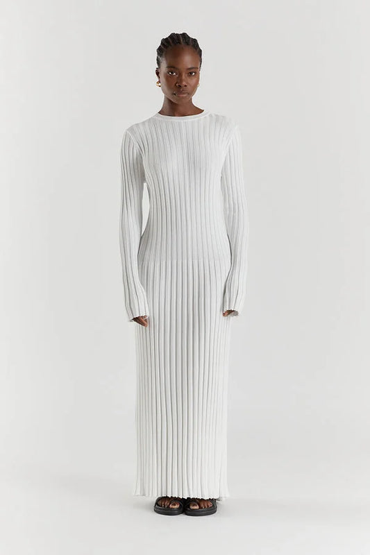Stella™ | Gebreide-Midi Jurk