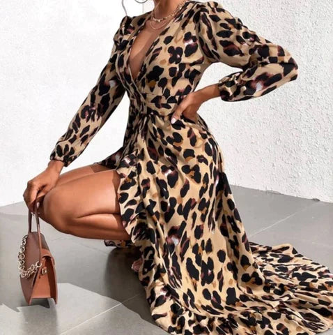 Stella® Print Jurk Met V-Hals