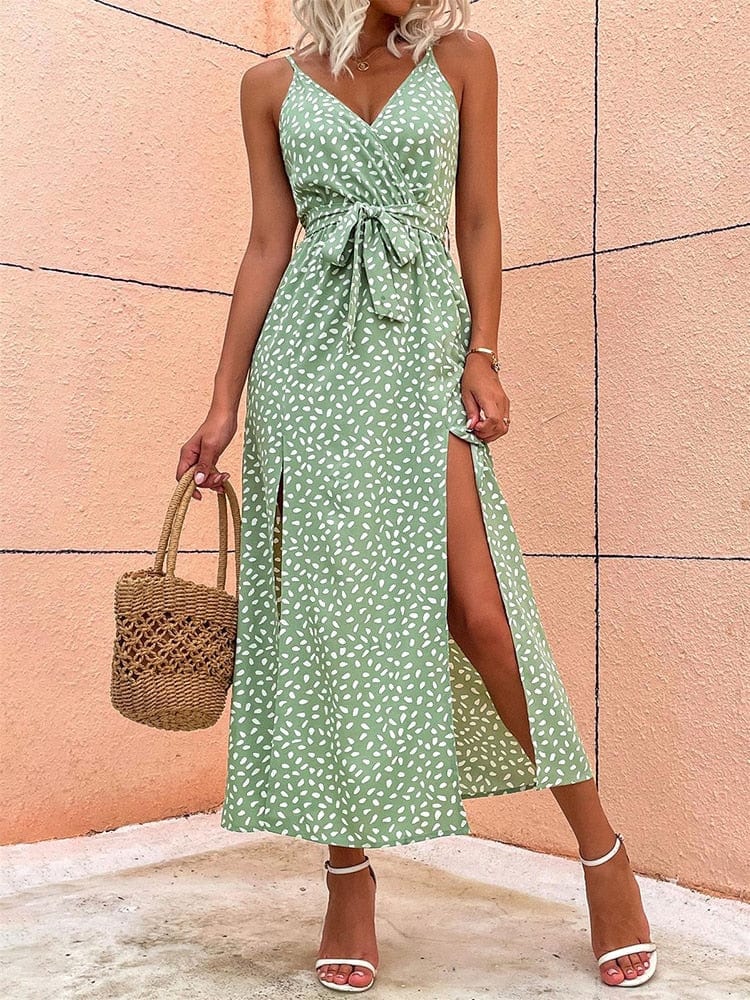 Stella™ | Boho Jurk Met V-hals En Stippen