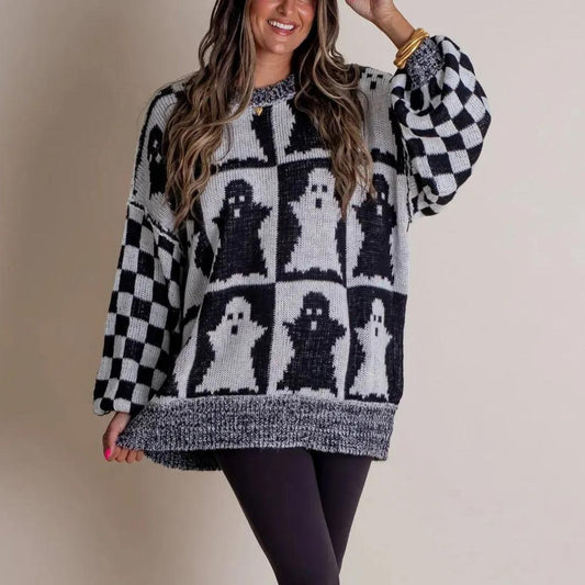 Stella™ | Comfy Sweater Met Halloween Print