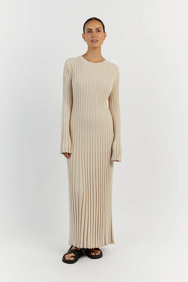 Stella™ | Gebreide-Midi Jurk