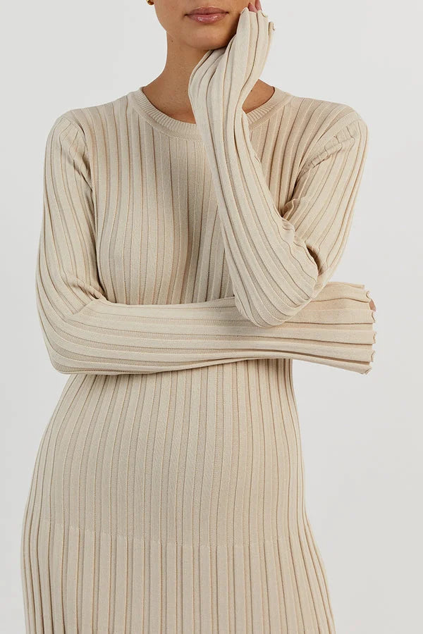 Stella™ | Gebreide-Midi Jurk