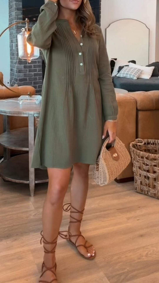 Stella™ | Casual damesjurk met V-hals